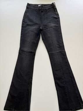 Forever 21 Black High-Rise Flare Jeans